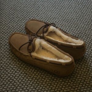UGG Women's Brown Moccasin Slippers